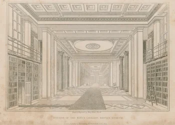 Innenansicht der Königlichen Bibliothek, British Museum
