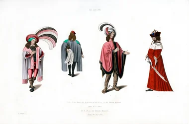 Männliche Kleidung, um 1480, 1843