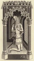 Der Schwarze Prinz, um 1355, aus der St. Stephanskapelle, Westminster