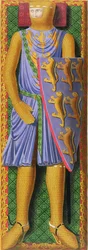 William Longespee, 1. Earl of Salisbury (gest. 1226) nach einer Handschrift aus dem 13. Jahrhundert in der Cambridge University Library