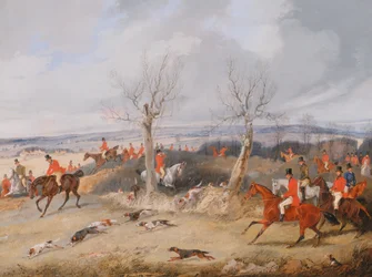 Jagdszene: In voller Jagd, ca. 1840