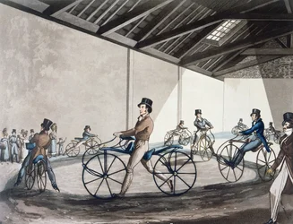 Johnsons Fußgänger-Hobbyhorse-Reitschule, 1819