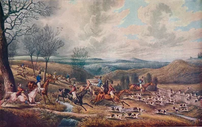 Die Jagd auf das Reh, 1834