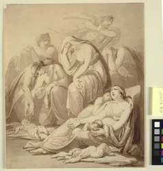 Klagende Mütter nach dem Kindermord von Bethlehem