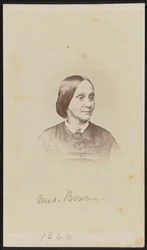 Carte-de-visite Porträt von Mrs. Bowen, 1866