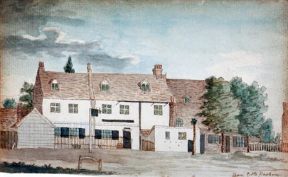 The Three Colts Inn, Hackney, London, um 1795