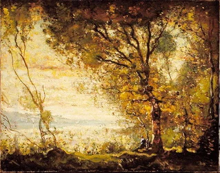 Sonnenuntergang am Mystic River, Connecticut