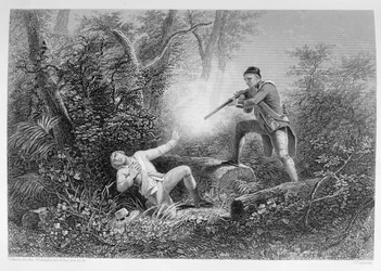 Der Brudermord in Wyoming, 1778, aus 