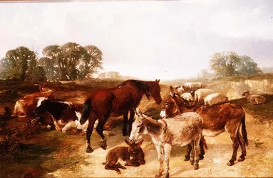 Eine Versammlung auf Hampstead Heath