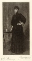 Eine Dame in Schwarz