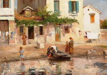 Figuren am Wasserufer