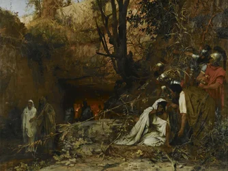 Christenverfolger am Eingang zu den Katakomben