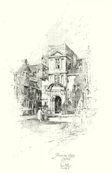 Pembroke College, Oxford (Lithografie)