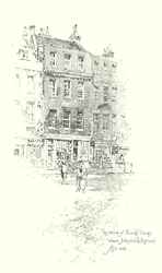 Residenz von Thomas Davies, London, wo Dr. Johnson und James Boswell sich zum ersten Mal trafen