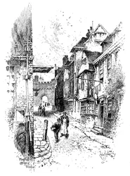 Heinrichs VIII. Tor, Windsor Castle, um 1888