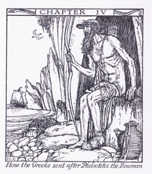 Wie die Griechen nach Philoctetes dem Bogenschützen schickten