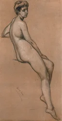 Studie der Linie von Herbert Draper, um 1903