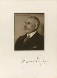 Porträt des Komponisten Sir Edward William Elgar 1857-1934, 1923