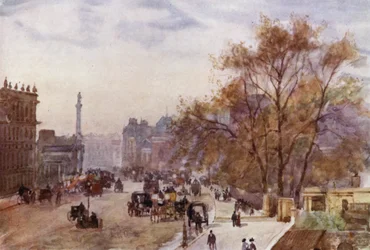 Whitehall (Farblithografie)