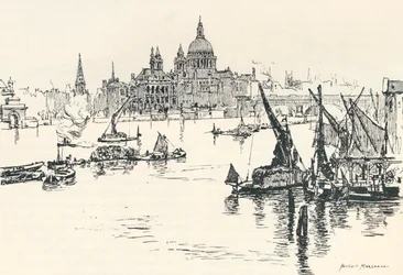Von der Waterloo-Brücke