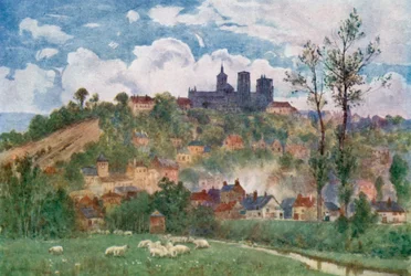 Laon, Blick von der Ebene