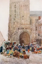 Die Südvorhalle der Kathedrale, Contances