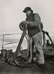 A.B. Cheetham, der Bootsmann der Terra Nova, ca. 1910-1913, 1913