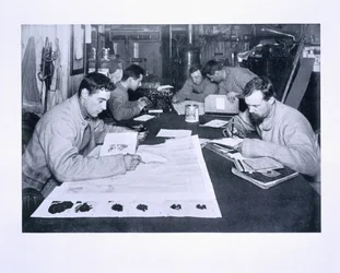 Hütte im Winterquartier, aus 