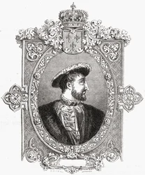 Francois I, graviert von Pannemaker-Ligny, aus 