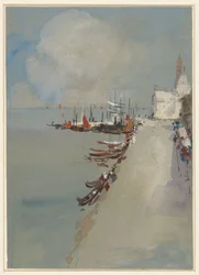 Ansicht von Venedig mit dem Giudecca-Kanal
