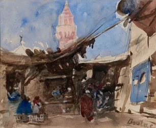 Der Markt von Boulac bei Kairo