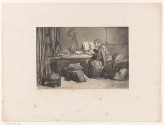 Gelehrter in einem Studierzimmer