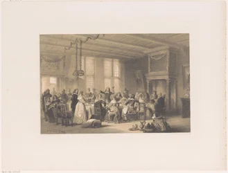 Trinkspruch während eines Hochzeitsmahls im 17. Jahrhundert