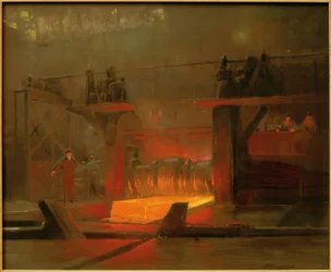 Arbeiter im Walzwerk