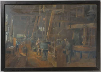 Eine Lackiererei an der Zaan