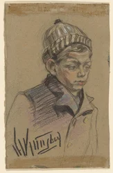 Junge mit Jacke und Mütze