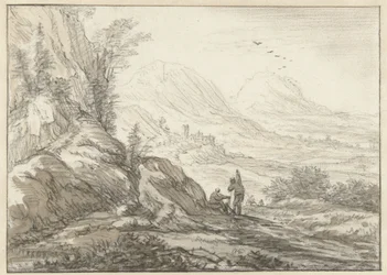 Berglandschaft mit Blick auf ein Tal