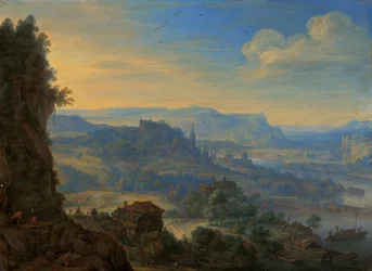 Imaginäre Flusslandschaft