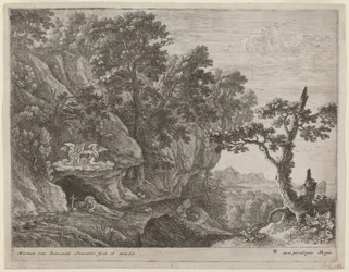 Die reuige Magdalena in einer Landschaft