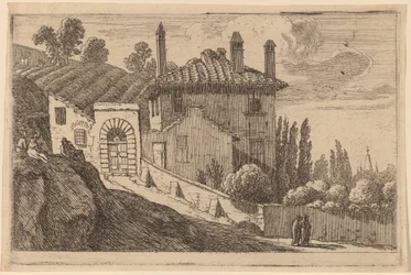 Ansicht einer italienischen Villa