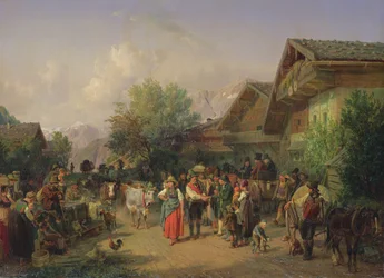 Heimkehr von der Alm, 1848