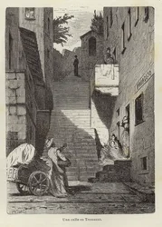 Eine Straße in Tremezzo