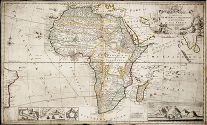 Karte von Afrika, ca. 1715