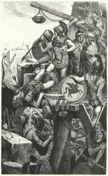 Alexander der Große belagert Tyros, 332 v. Chr.