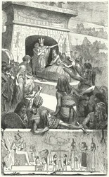 Begräbnis eines altägyptischen Pharaos