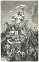 König Krösus auf seinem Scheiterhaufen