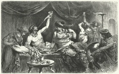 Römisches Bacchanal zur Zeit von Messalina, 1. Jahrhundert