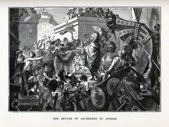 Die Rückkehr des Alkibiades nach Athen, 1882