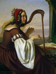 Musik der Harfe
