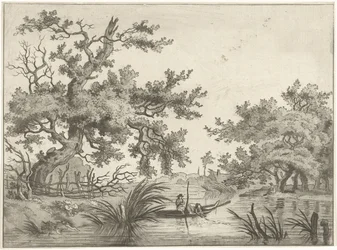 Landschaft mit zwei Fischern